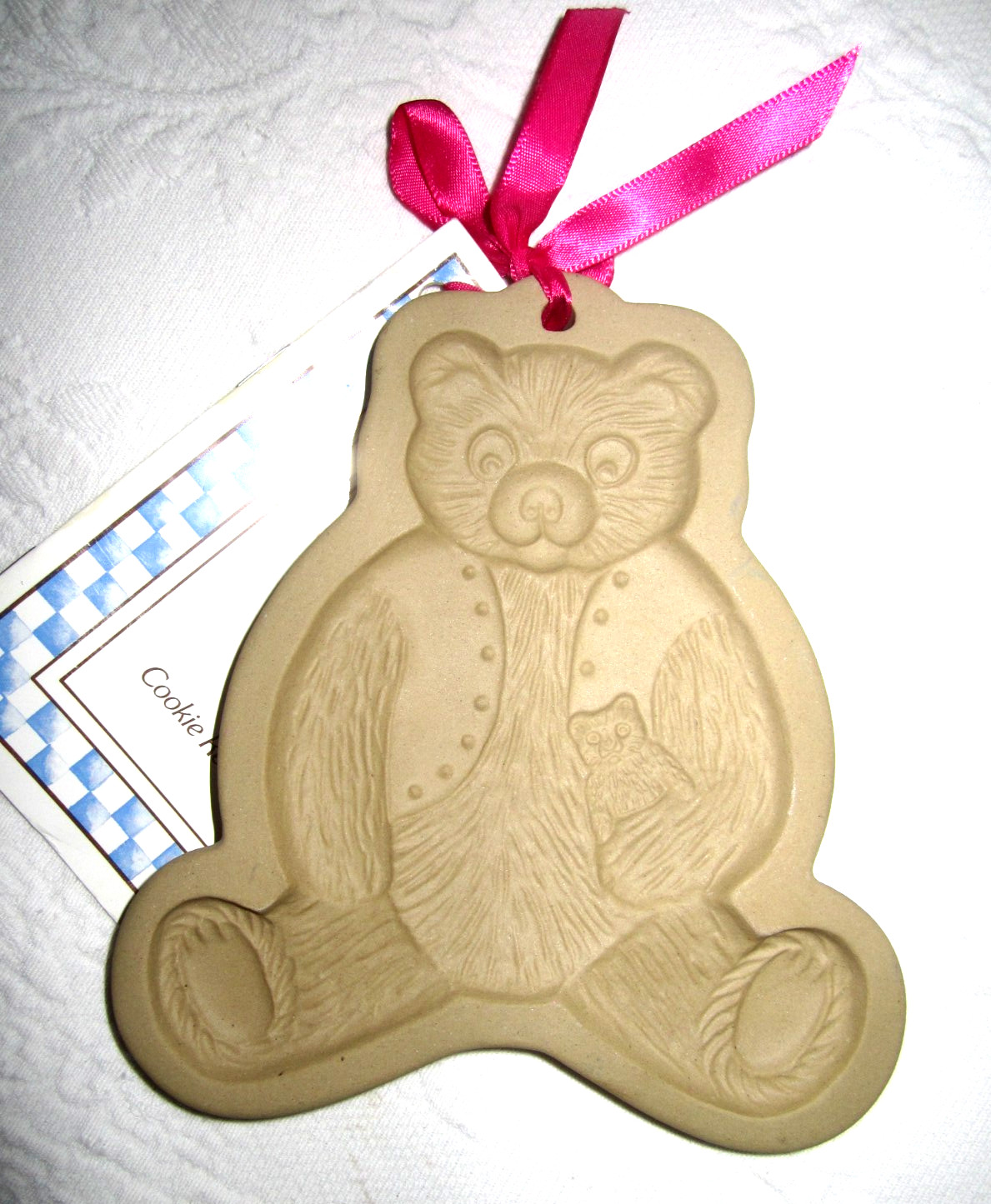 1984 Brown Bag Cookie Art Stamp Mold Teddy Bear .25x5.25x6\