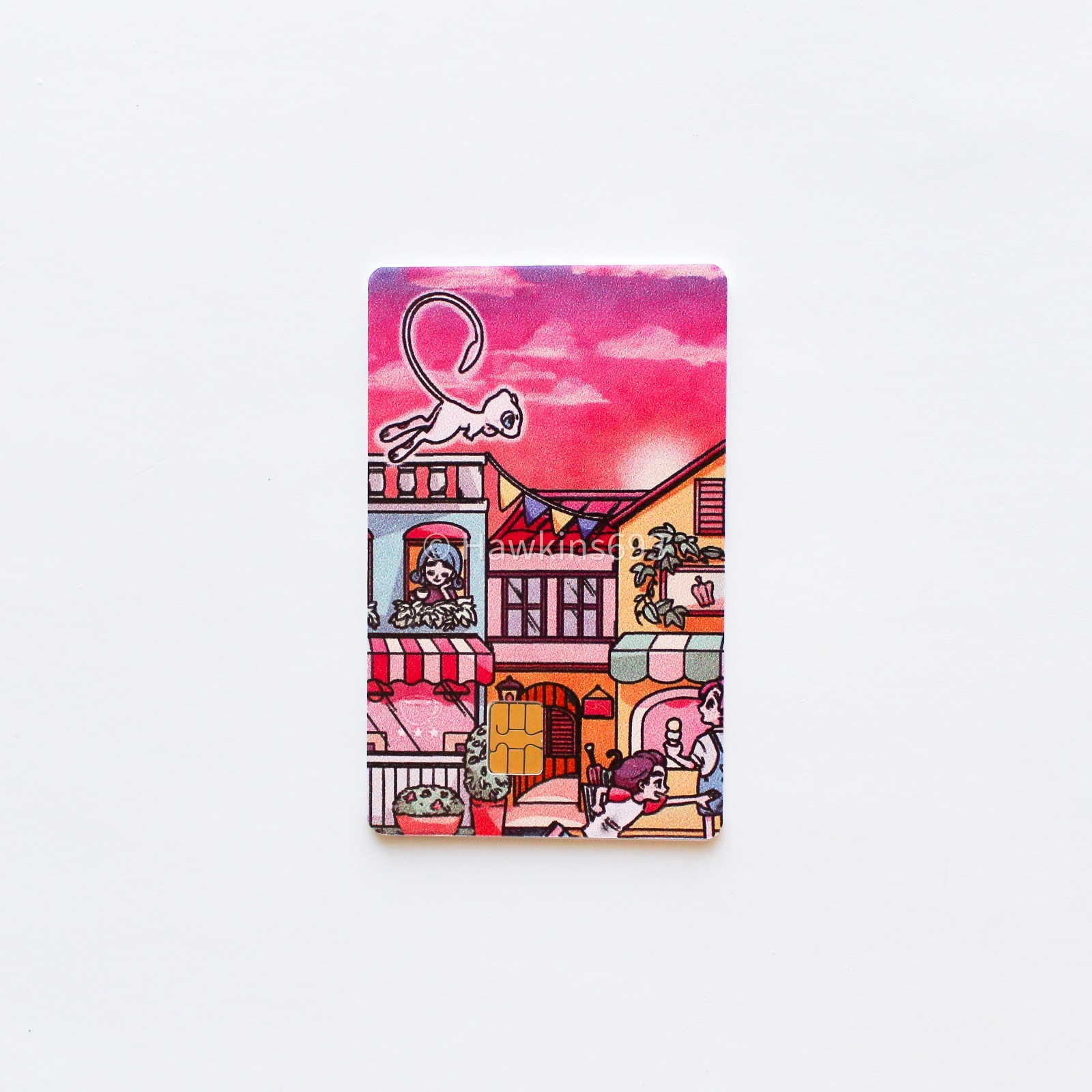 Mew ex Pokémon Credit Card Skin – PVC Vinyl Debit Card Sticker Small Chip Art