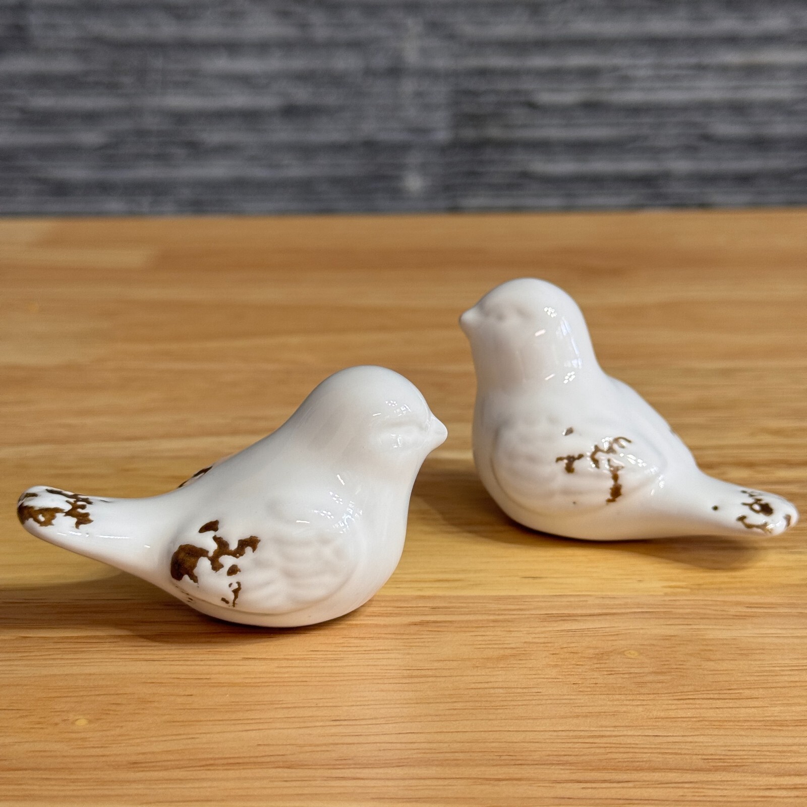 1PCS 3\'\' Vintage White Ceramic Bird Handmade Figurine Netherlands Tabletop Gift