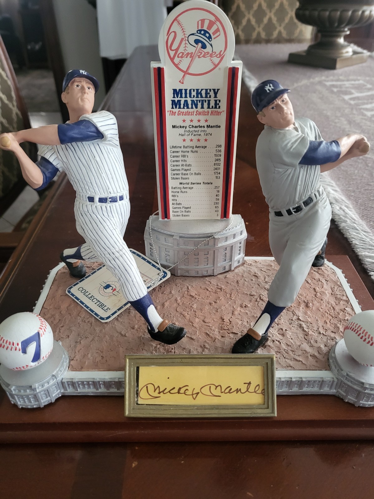 Mickey Mantle SPORTS IMPRESSIONS No Original Box Sports Impressions Mickey Mantle SPORTS IMPRESSIONS No Original Box Sports Impressions