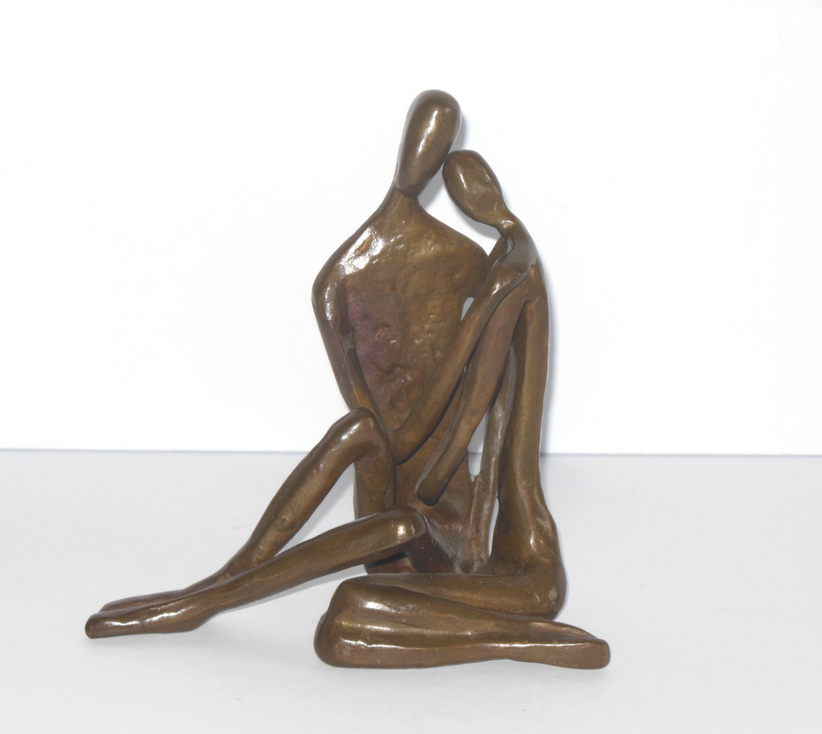 Danya B. Embracing Couple Figure Sculpture Cast Bronze Metal ~6 Danya B. Embracing Couple Figure Sculpture Cast Bronze Metal ~6