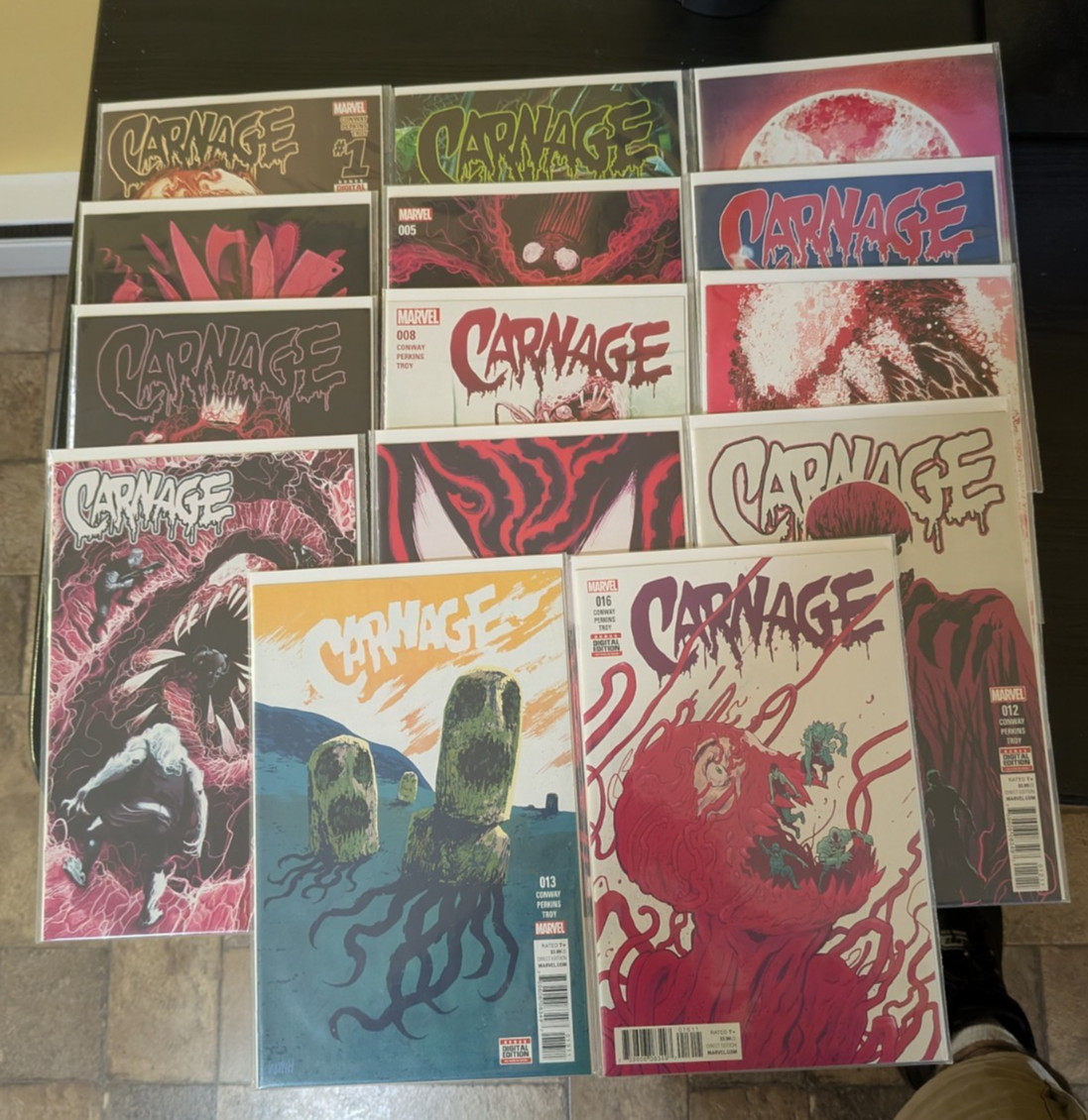 Carnage (Conway-Perkins-Troy) #1-13, 16 Marvel Comics