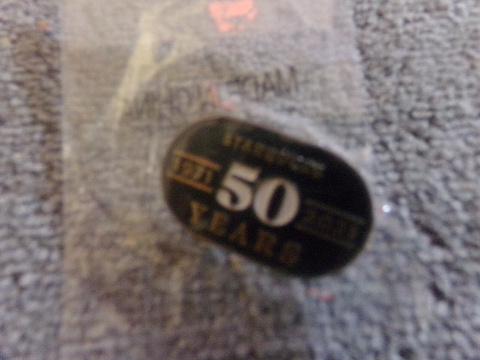 Rare Starbucks 50 Year Anniversary Enamel Pin -1971- 2021