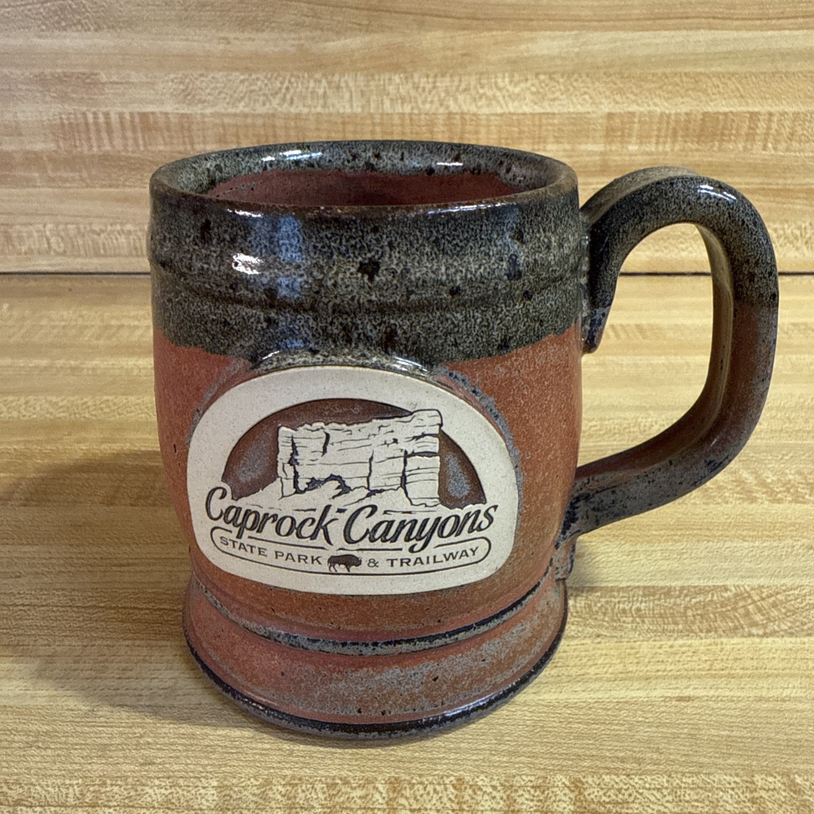 Sunset Hill Stoneware Caprock Canyons State Park Mug Handcrafted USA Sunset Hill Stoneware Caprock Canyons State Park Mug Handcrafted USA