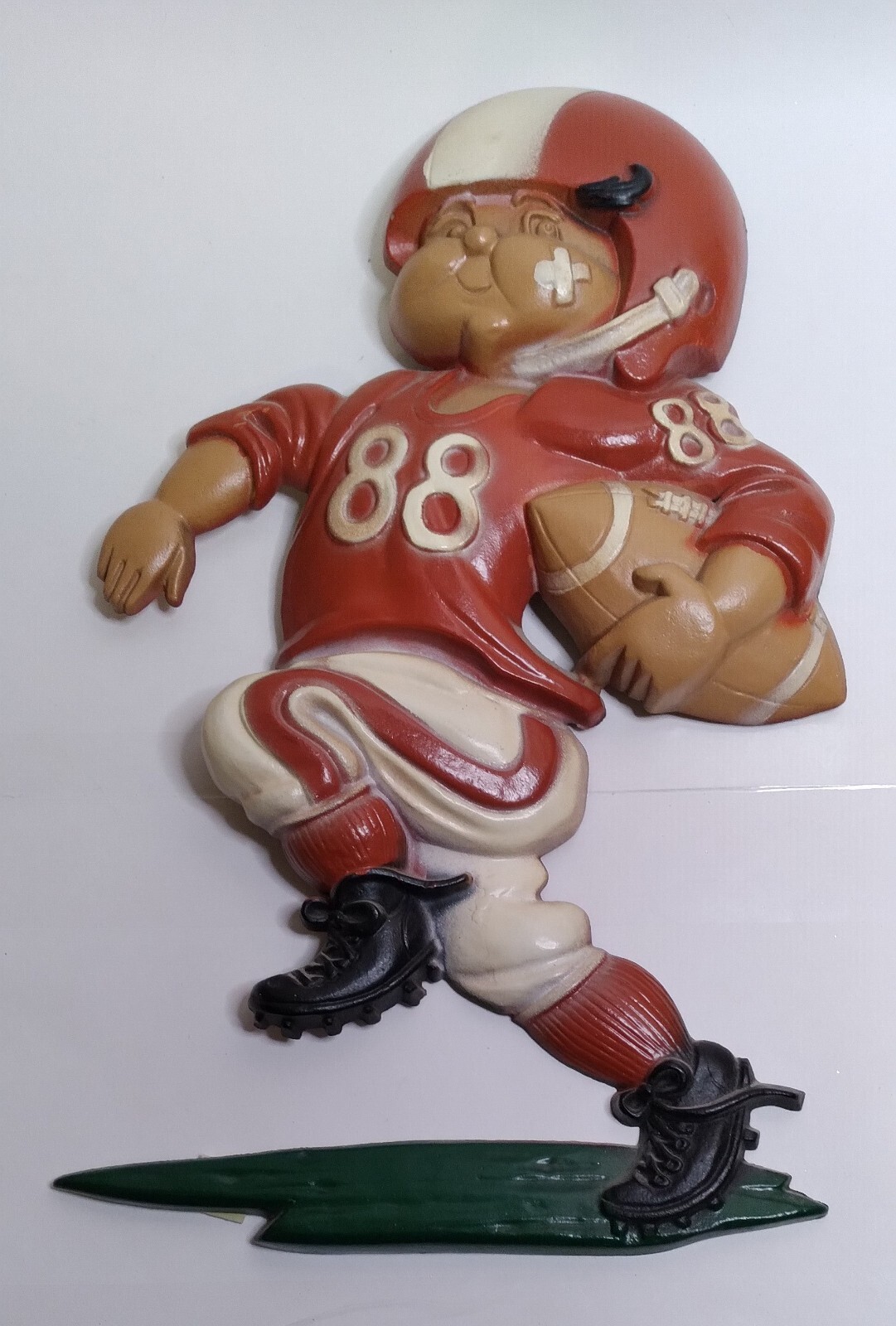 Vintage Homco 1970s Football Set of 3 Wall Hanging Plaques Child\'s Sports Vintage Homco 1970s Football Set of 3 Wall Hanging Plaques Child\'s Sports