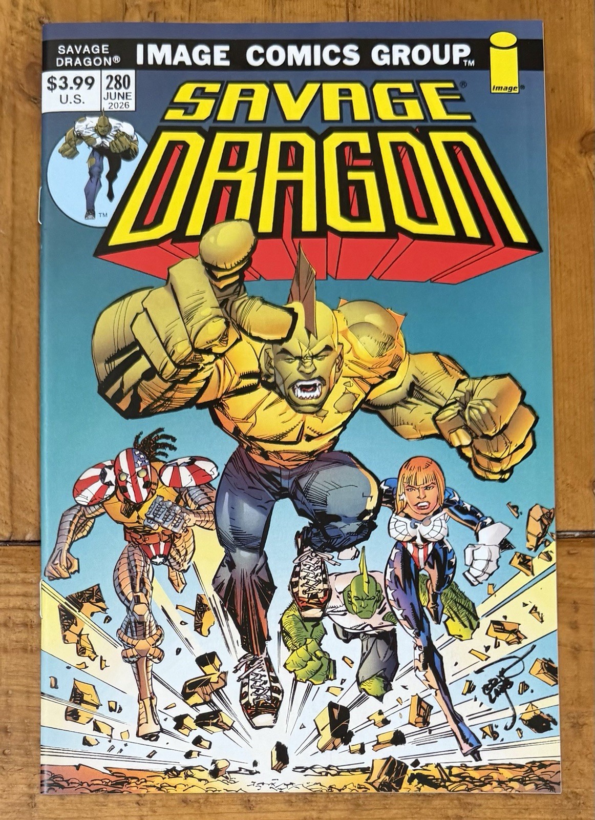Savage Dragon #280 B 70’s Variant Explicit Last Page Erik Larsen NM