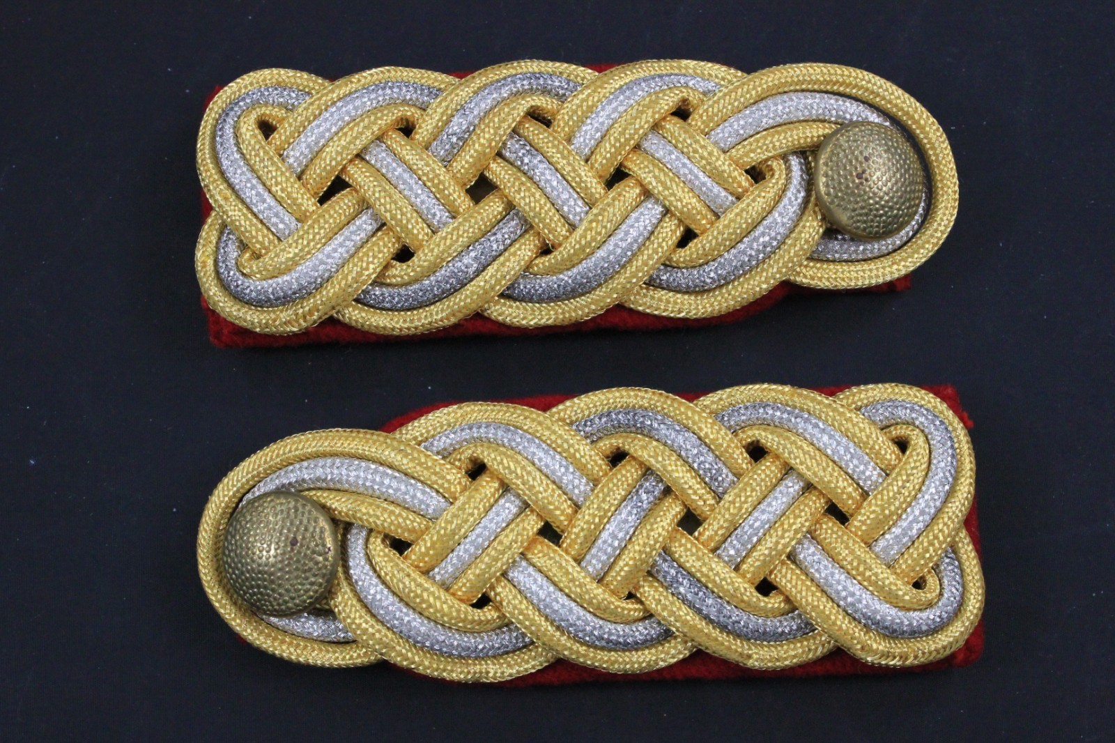 Pair of German World War II Army HEER General WWII Shoulder Boards