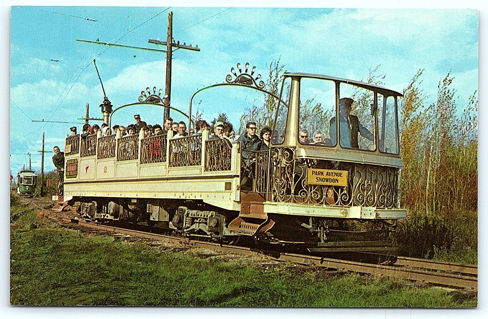 Seashore Trolley Museum \'Golden Chariot\' Postcard