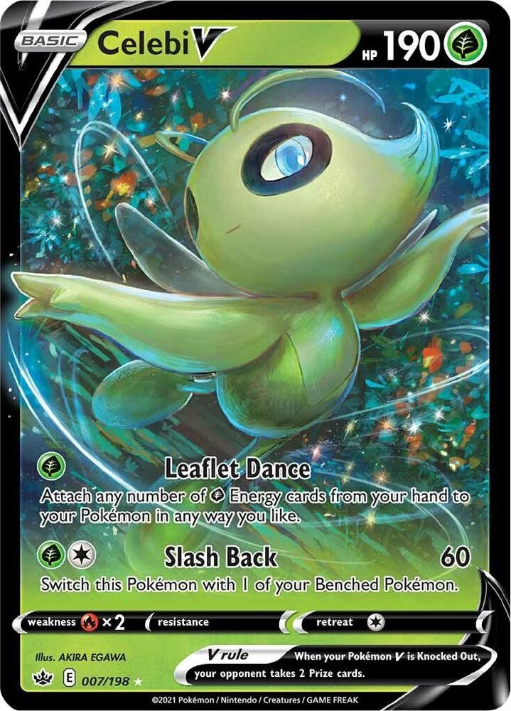 Celebi V Holo Ultra Rare SWSH06: Chilling Reign 007/198 NM