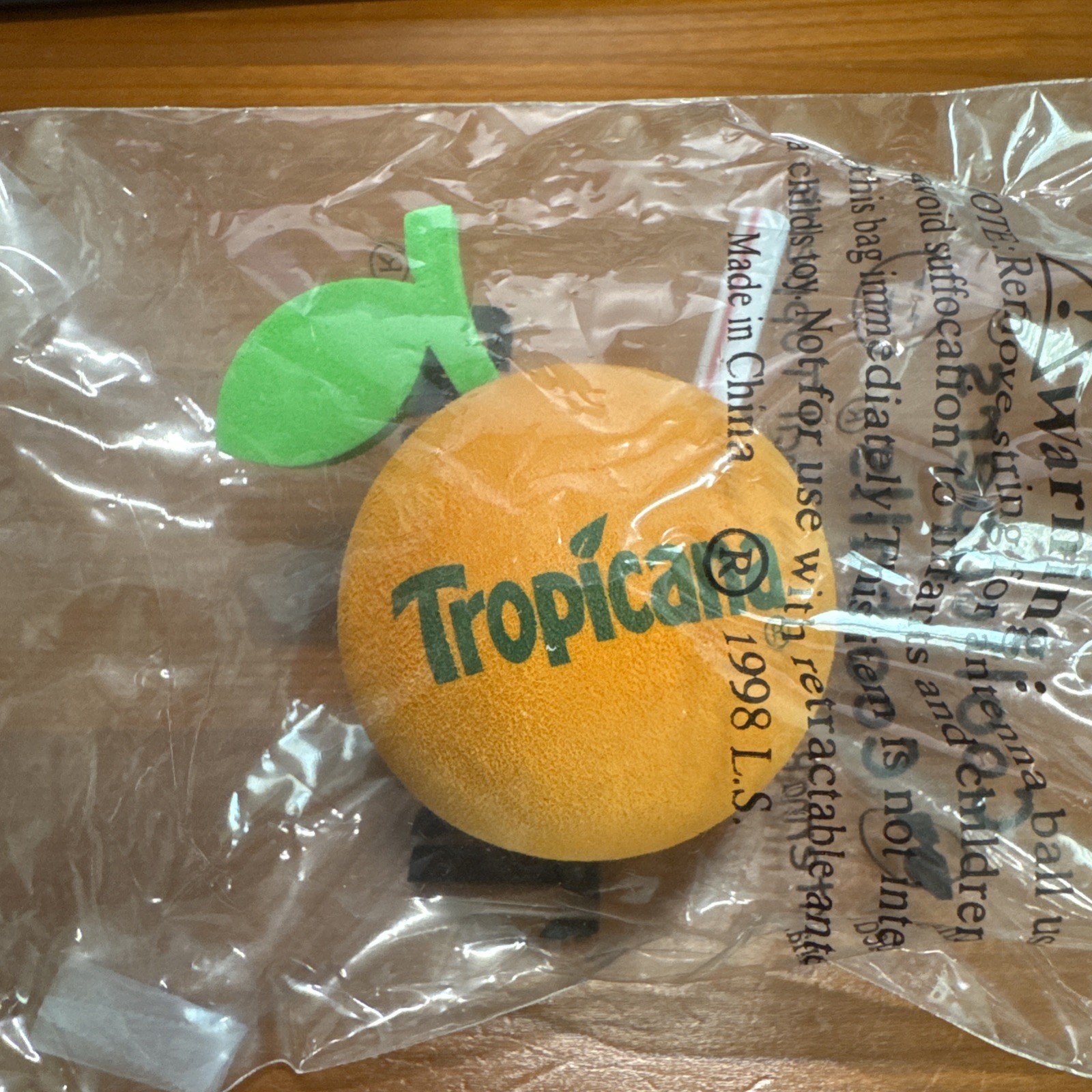 Vintage Super Rare Tropicana Orange with Straw Antenna Topper, Brand New