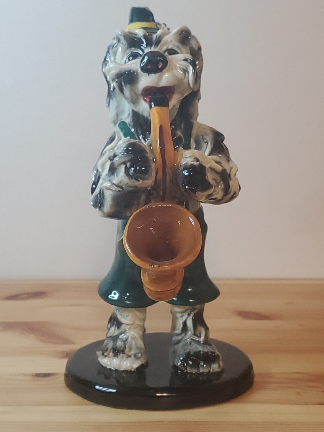 VINT ITALIAN SPAGHETTI DOG Playing Sax DOG MID CENTURY ITALY 8.5” SM VINT ITALIAN SPAGHETTI DOG Playing Sax DOG MID CENTURY ITALY 8.5” SM