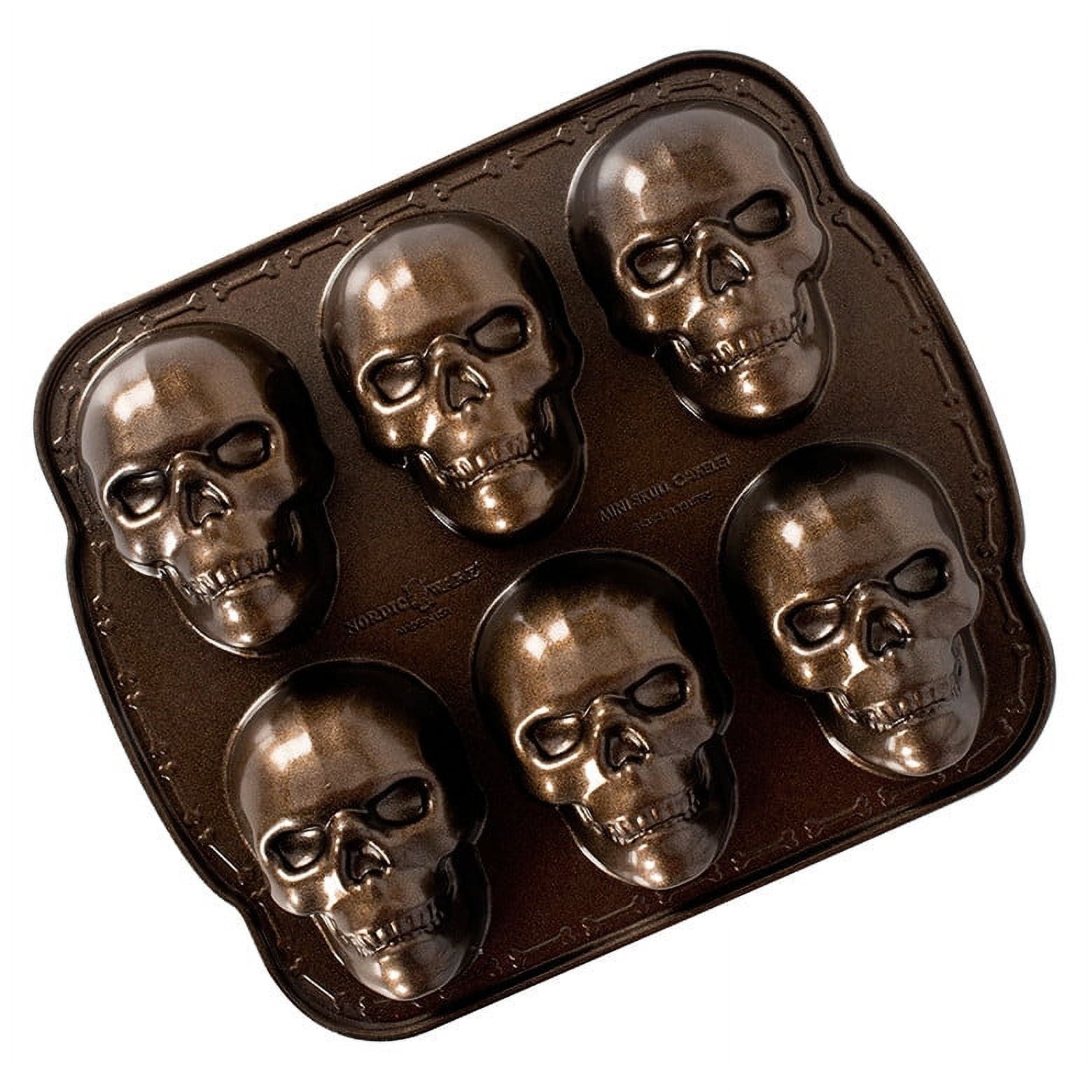 Nordic Ware Haunted Skull Cakelet Pan Halloween Baking Mold FREESHIP Nordic Ware Haunted Skull Cakelet Pan Halloween Baking Mold FREESHIP
