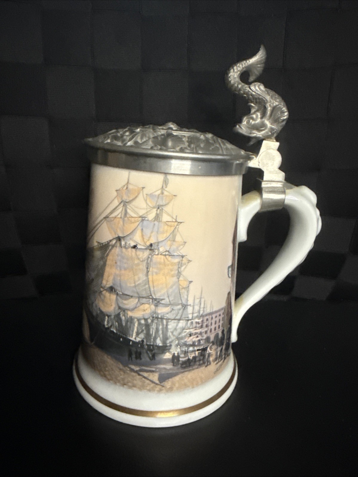 DEFECTIVE FRANKLIN PORCELAIN  HAVILAND OF LIMOGES LEONARD PEARCE NAUTICA G3D