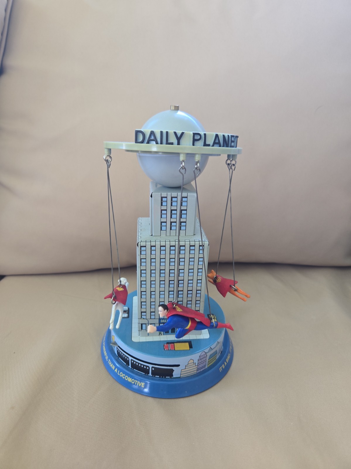 Superman Daily Planet Collectible Shylling Carousel without Box DC Comics 2001 