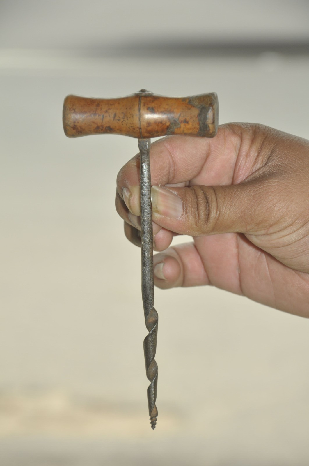 Vintage Wooden & Iron Marple\'s Sheffield Handcrafted Cork Screw/Opener, England Vintage Wooden & Iron Marple\'s Sheffield Handcrafted Cork Screw/Opener, England