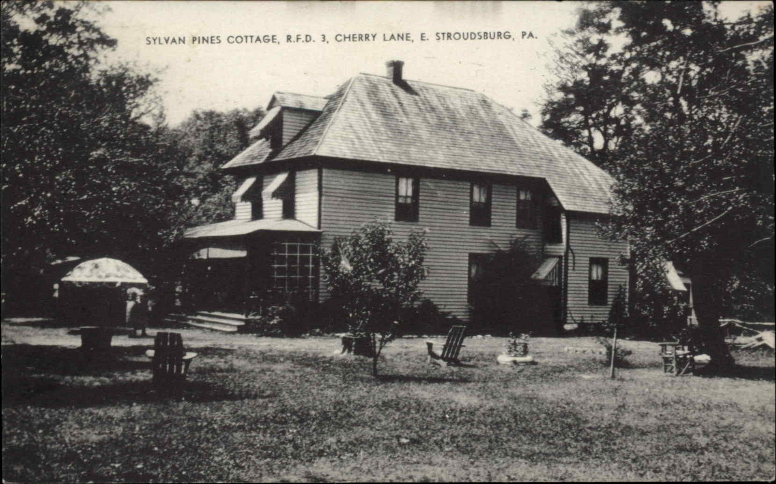 Stroudsburg PA Sylvan Pines Cottage Vintage Postcard Stroudsburg PA Sylvan Pines Cottage Vintage Postcard
