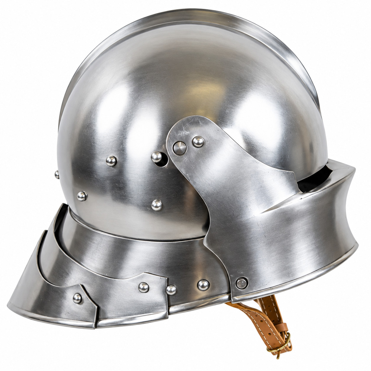 German Sallet - 18 Gauge Steel for LARP, Cosplay, Renaissance Fairs, Halloween,