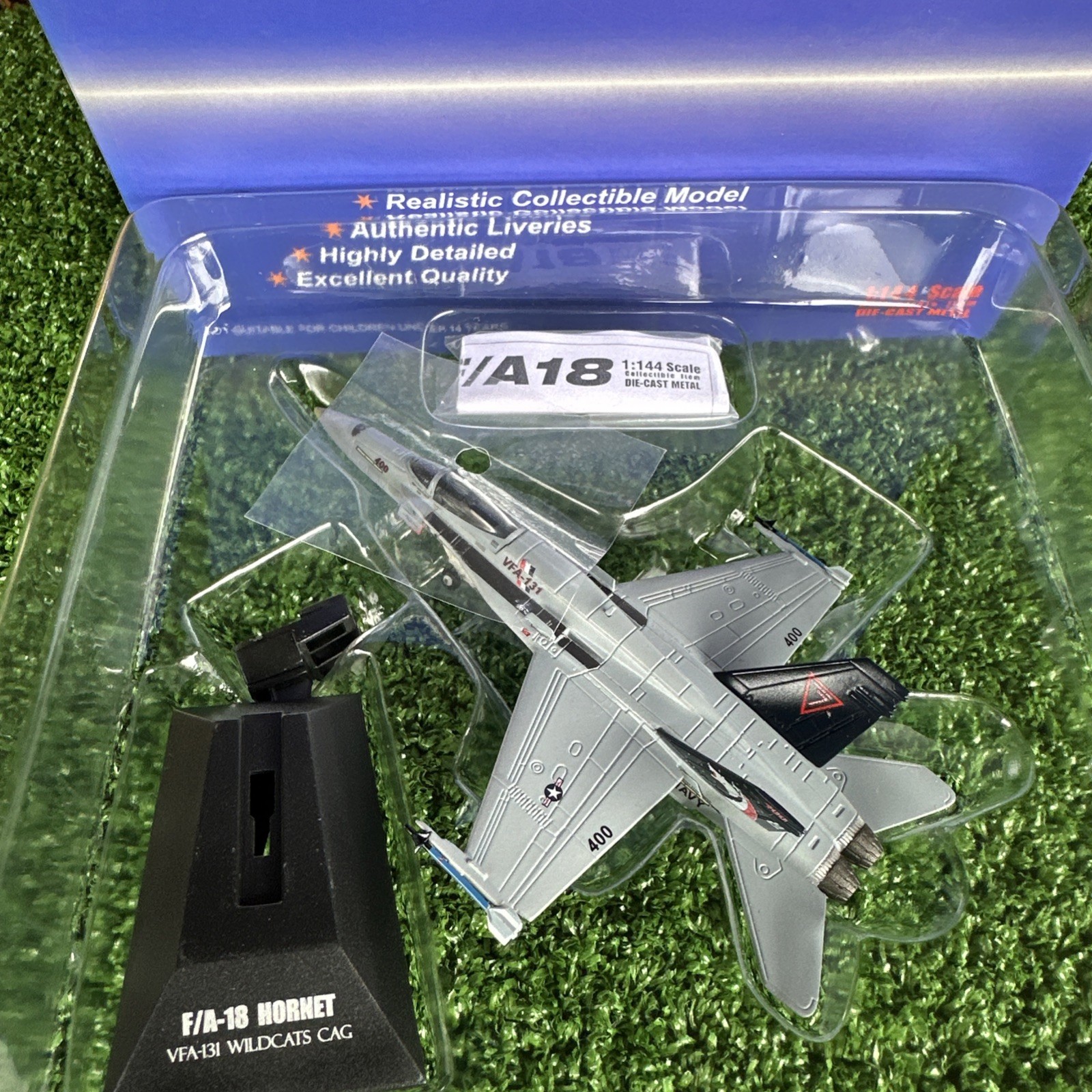 Witty Diecast  F/A-18C Hornet - VFA-131 Wildcats CAG -  1:144 Scale  W144-04001