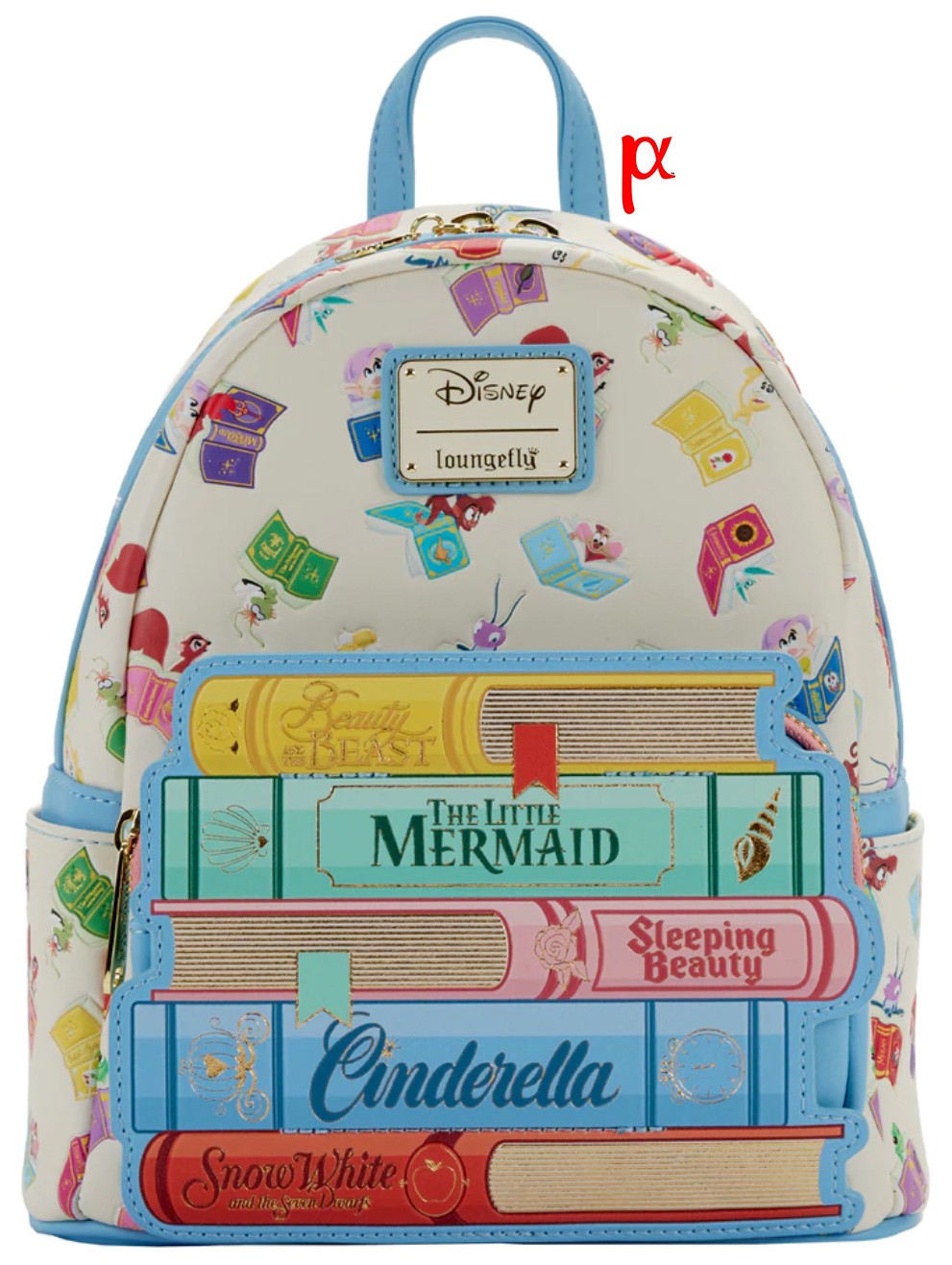 Loungefly Disney Princess Classic Books & Sidekicks Mini Backpack LE