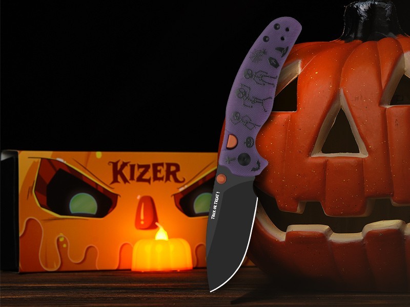 Kizer Sheepdog C01C 2.9 BD Folding Knife ELMAX Blade GIDG10 Handle Halloween Kizer Sheepdog C01C 2.9 BD Folding Knife ELMAX Blade GIDG10 Handle Halloween