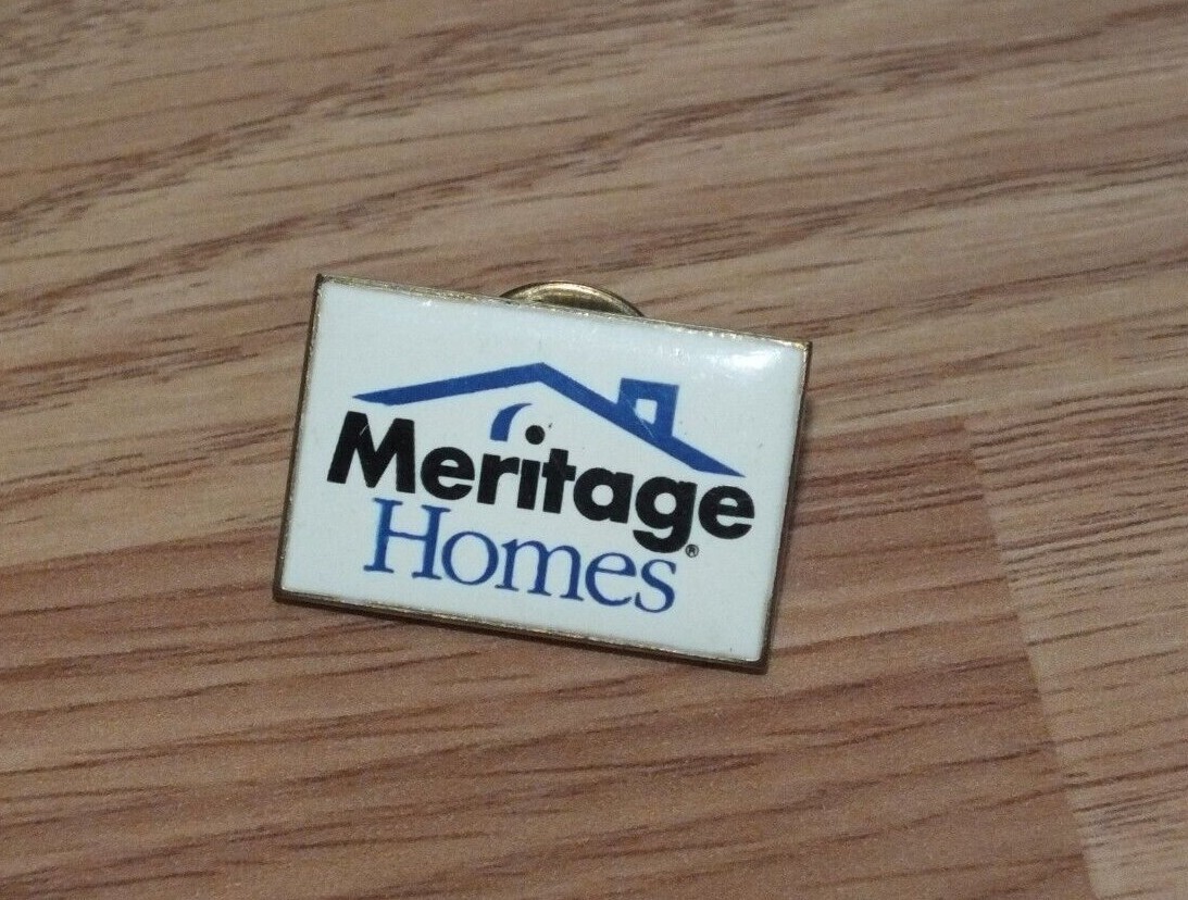 Vintage Meritage Homes Collectible Realty Employee Souvenir Lapel Pin 