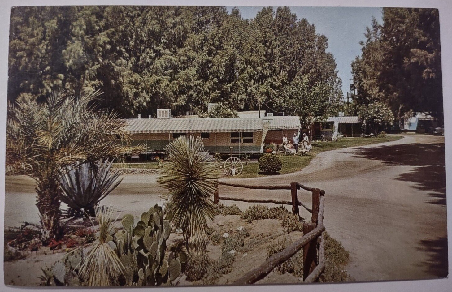 Vintage Desert Cypress Trailer Ranch Wickenburg Arizona Chrome Postcard Vintage Desert Cypress Trailer Ranch Wickenburg Arizona Chrome Postcard