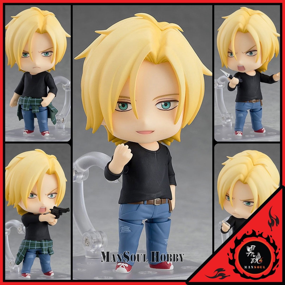 REISSUE AUTHENTIC Nendoroid 1077 BANANA FISH Ash Lynx Action Figure Presale