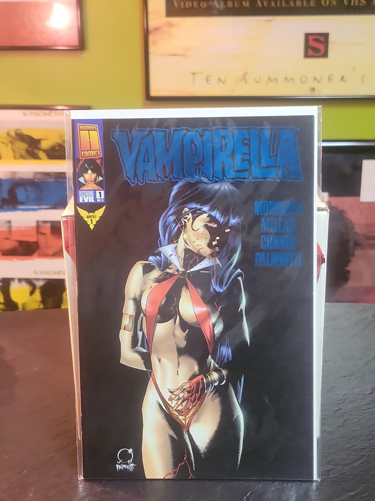 Vengeance of Vampirella #1 Royal Blue Foil Variant 2nd Print Harris Comics 1994 Vengeance of Vampirella #1 Royal Blue Foil Variant 2nd Print Harris Comics 1994