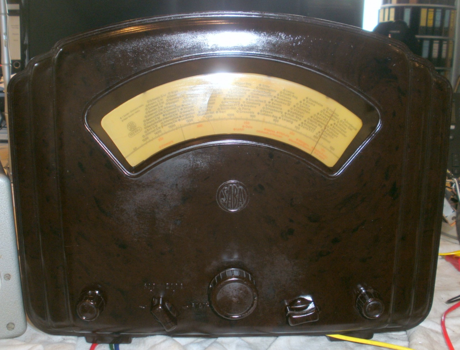 1933 Saba 311W tube radio with original accompanying speaker. 1933 Saba 311W tube radio with original accompanying speaker.