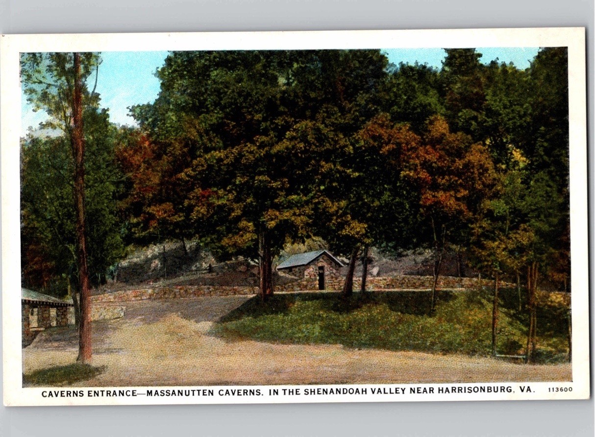c1926 Massanutten Caverns Entrance Harrisonburg Virginia VA Curt Teich Postcard c1926 Massanutten Caverns Entrance Harrisonburg Virginia VA Curt Teich Postcard