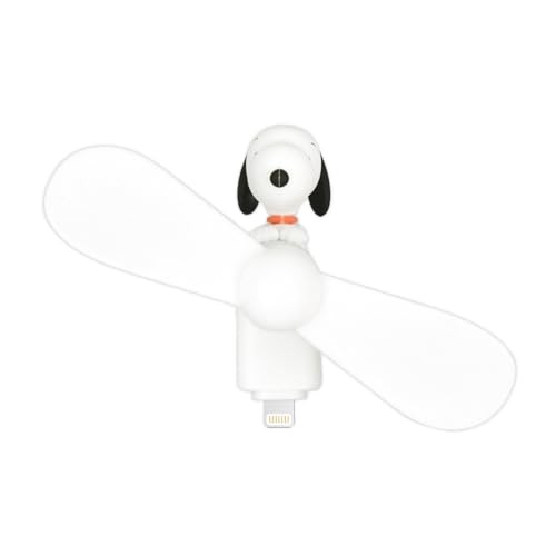 Gourmandise Peanuts Snoopy Mini Cool Fan with Connector (Lightning) - Snoopy