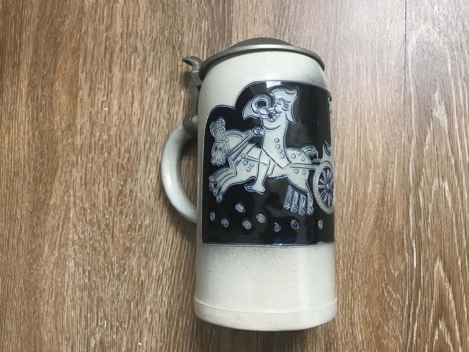 Vintage Reinhold Merkelbach Stoneware Beer Stein German Pottery With Lid 8