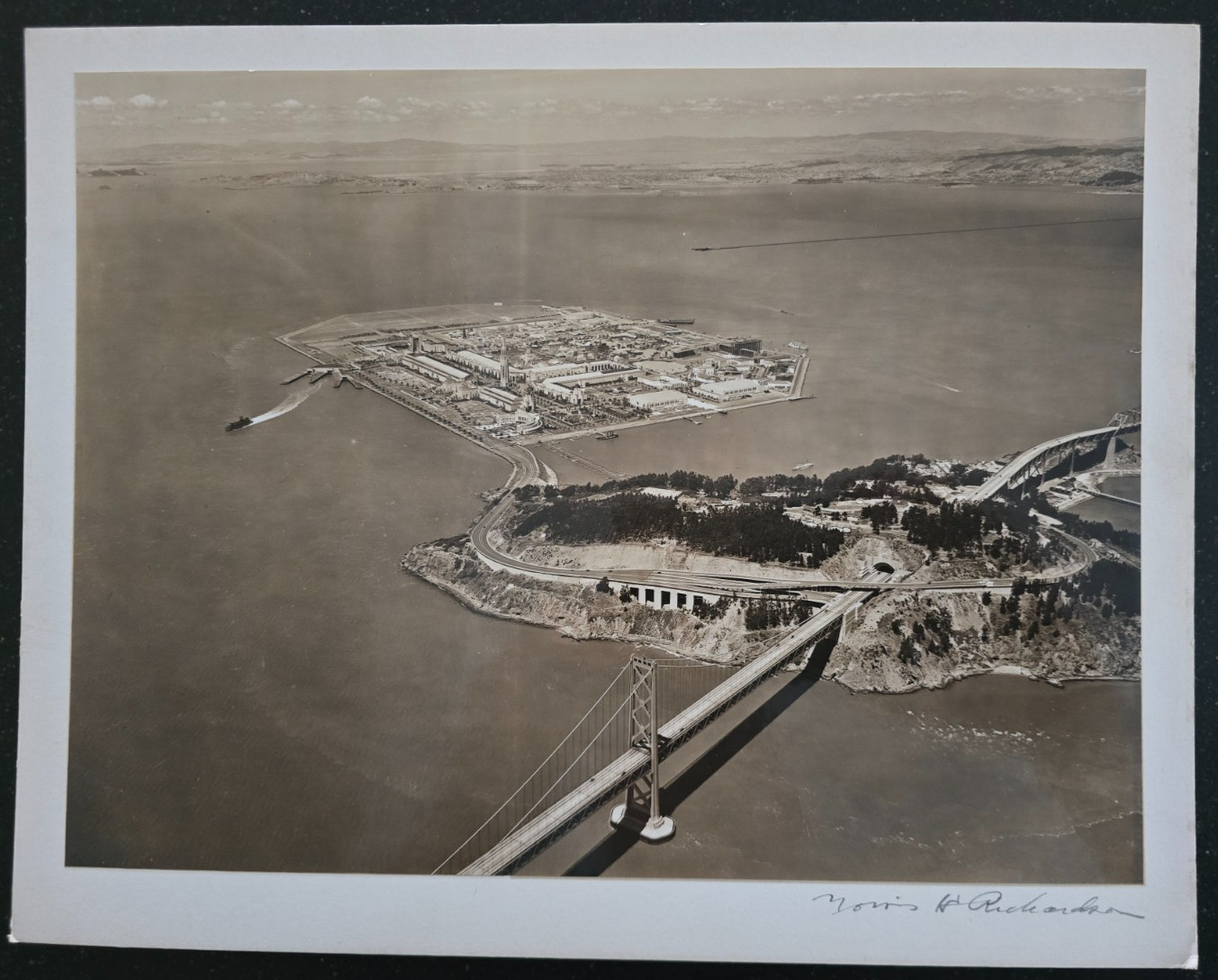 VTG 1939-40 Carded Photo, Treasure Island, Yerba Buena Island, Bay Bridge, GGIE VTG 1939-40 Carded Photo, Treasure Island, Yerba Buena Island, Bay Bridge, GGIE
