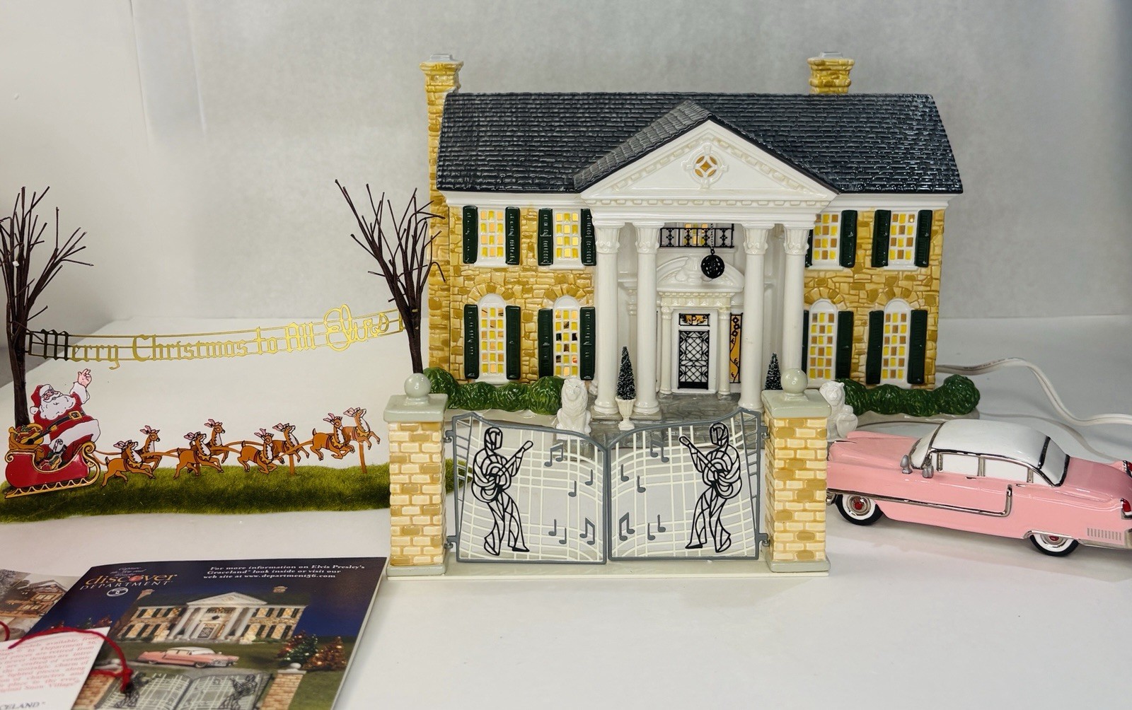 Dept 56 Elvis Presley's Graceland Special Edition Gift Set • 55041 • INCOMPLETE Dept 56 Elvis Presley's Graceland Special Edition Gift Set • 55041 • INCOMPLETE