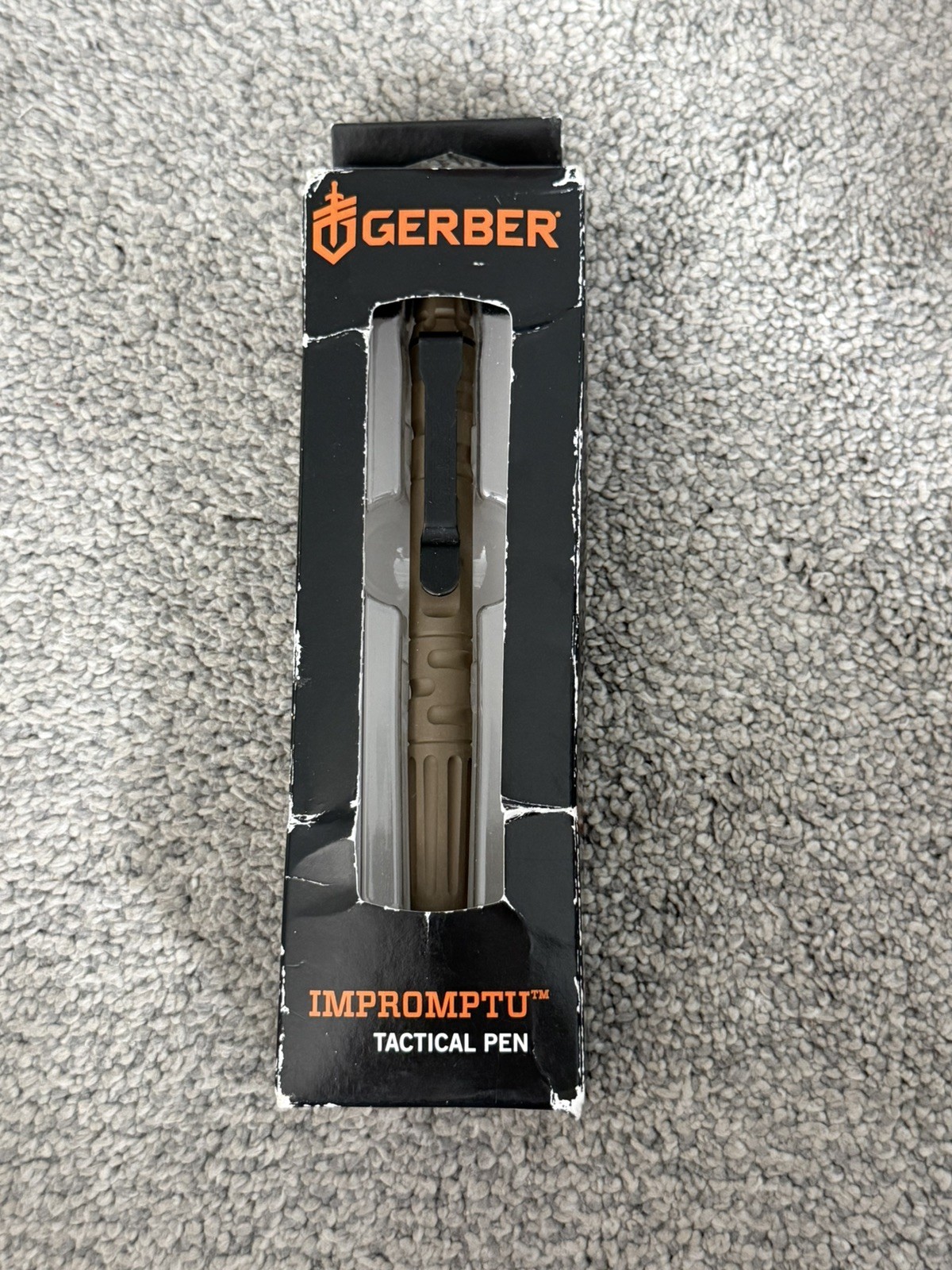 NIB RARE Gerber Impromptu Tactical Pen With Black Ink with glass break feature