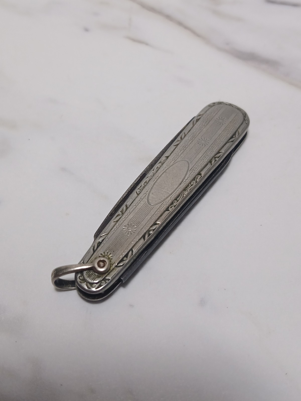 Antique Hayward Fancy Watch Fob Gentleman\'s Silver Pocket Knife Sterling??