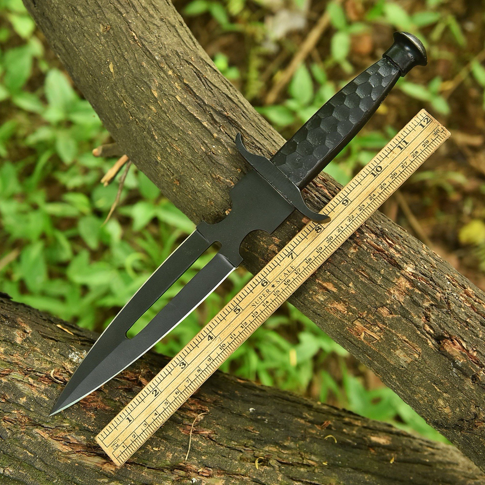handmade double edged Blade dagger Hunting Bowie knife Combat With Sheath handmade double edged Blade dagger Hunting Bowie knife Combat With Sheath
