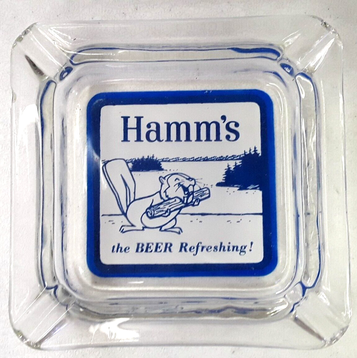 ********************* Rare Hamm's The Beer Refreshing Ashtray BEAVER 4 ********************* Rare Hamm's The Beer Refreshing Ashtray BEAVER 4