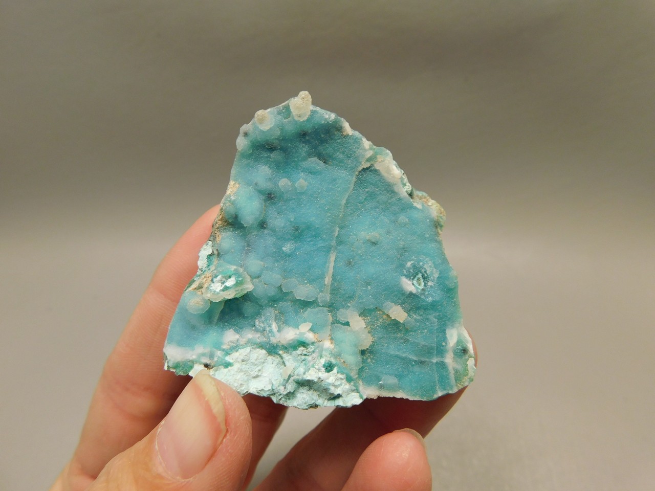 Drusy Chrysocolla Mineral Specimen Blue Druse #O10
