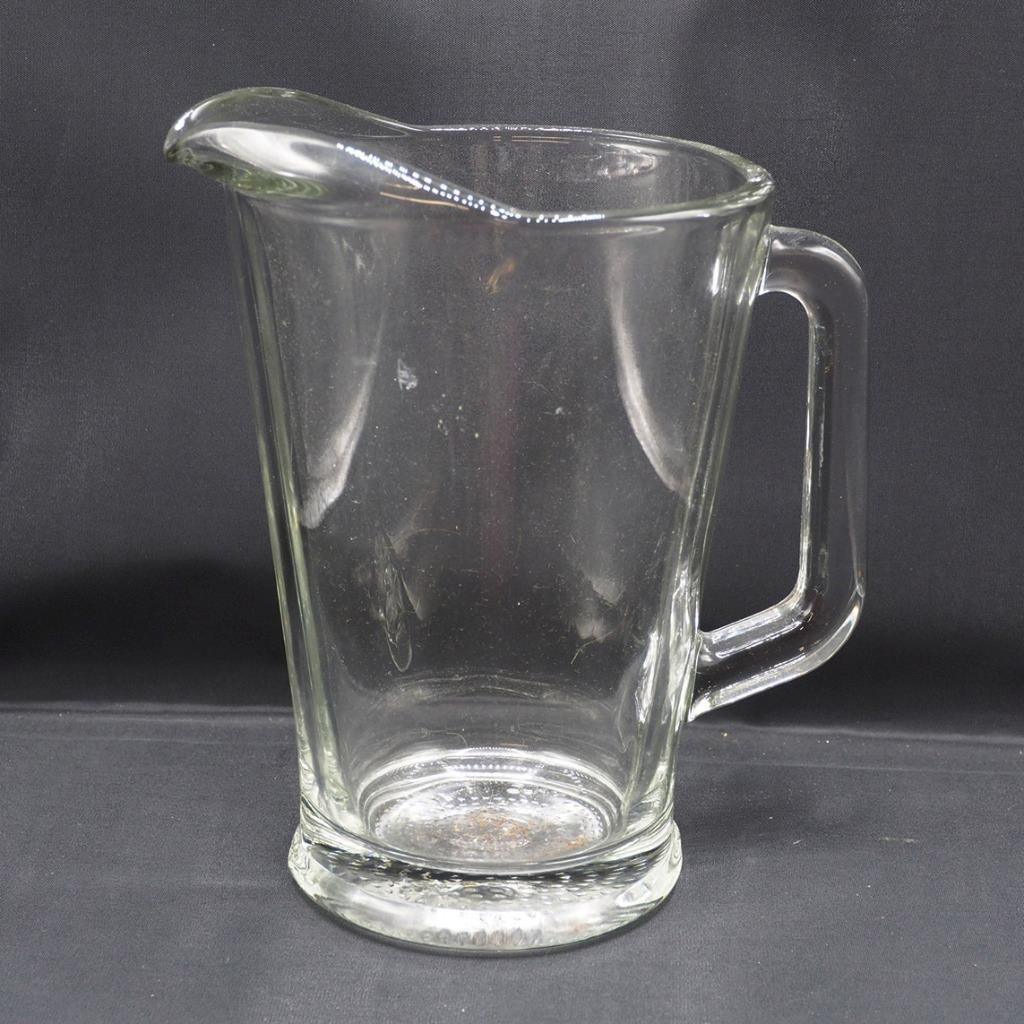 Heavy Glass Pitcher Clear Barware Iced Tea Beer Water Heavy Glass Pitcher Clear Barware Iced Tea Beer Water