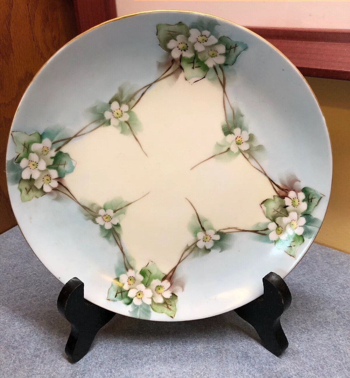 Vintage Hutschenreuther Josephine Bavaria Blue Floral 7