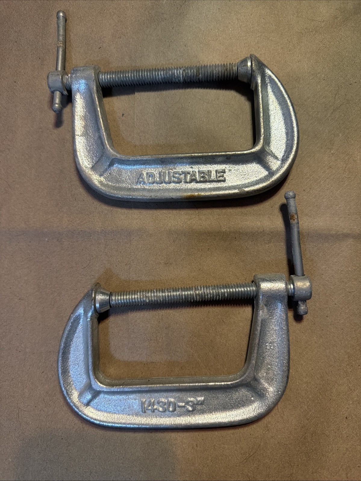 Lot Of 2 Vintage Adjustable C - Clamp No. 1430 3 Lot Of 2 Vintage Adjustable C - Clamp No. 1430 3