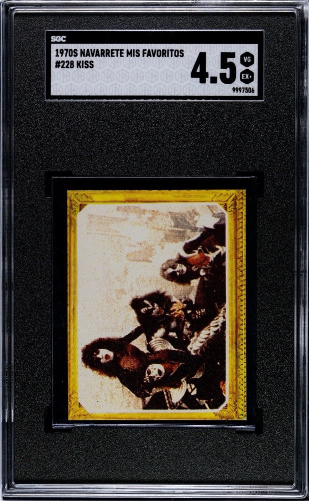 1970s 1978 Navarette Mis Favoritos #228 KISS SGC 4.5 Gene Simmons Paul Stanley 1970s 1978 Navarette Mis Favoritos #228 KISS SGC 4.5 Gene Simmons Paul Stanley