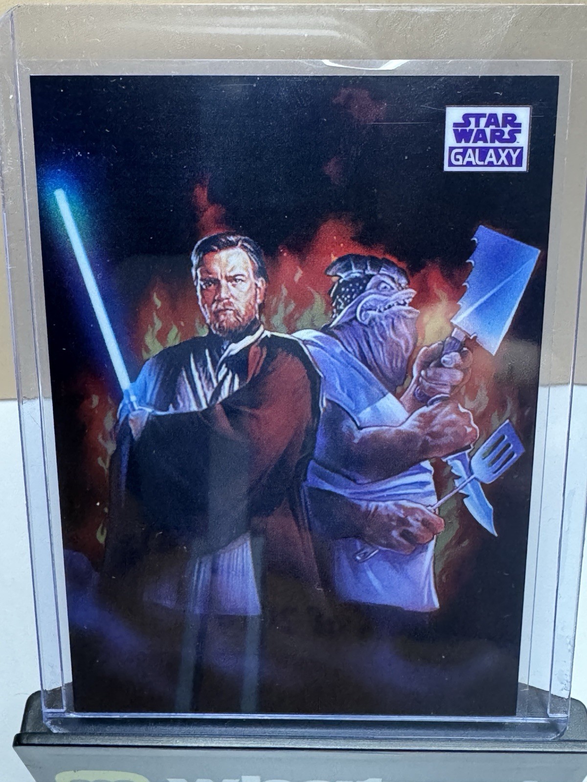 2021 Topps Chrome Star Wars Galaxy Offbeat Buddies Purple /25 2021 Topps Chrome Star Wars Galaxy Offbeat Buddies Purple /25
