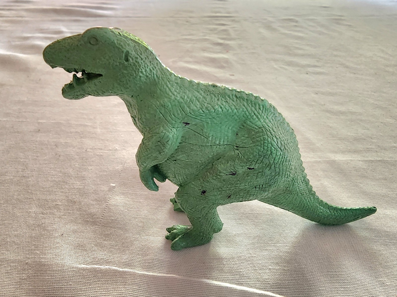 Vintage 1950s Marx Tyrannosaurus Rex T-Rex Pot Belly Plastic Dinosaur Figurine