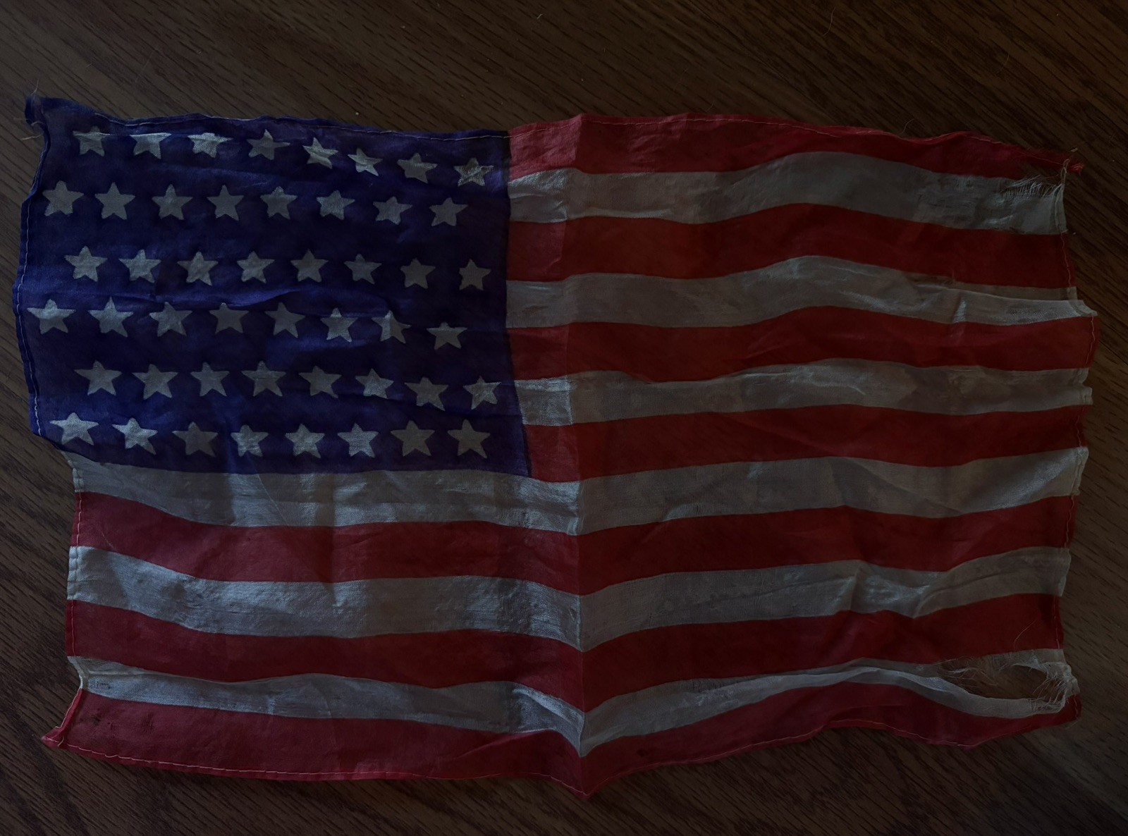 10x8 48 Star vintage silk American Flag pre-WWII USA Old Glory Patriotic 10x8 48 Star vintage silk American Flag pre-WWII USA Old Glory Patriotic