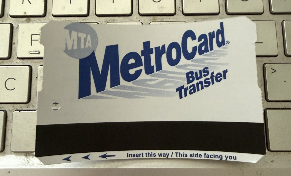 RARE - NYCT MTA Bus Transfer - BLANK