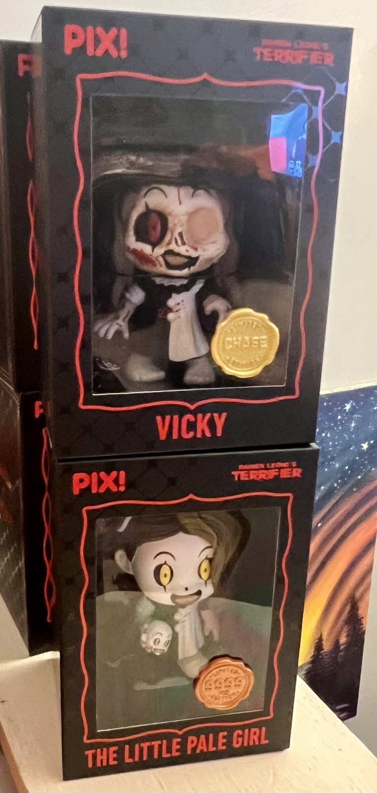 Thrilljoy PIX Terrifier Little Pale Girl & Vicky Chase Limited Edition Thrilljoy PIX Terrifier Little Pale Girl & Vicky Chase Limited Edition