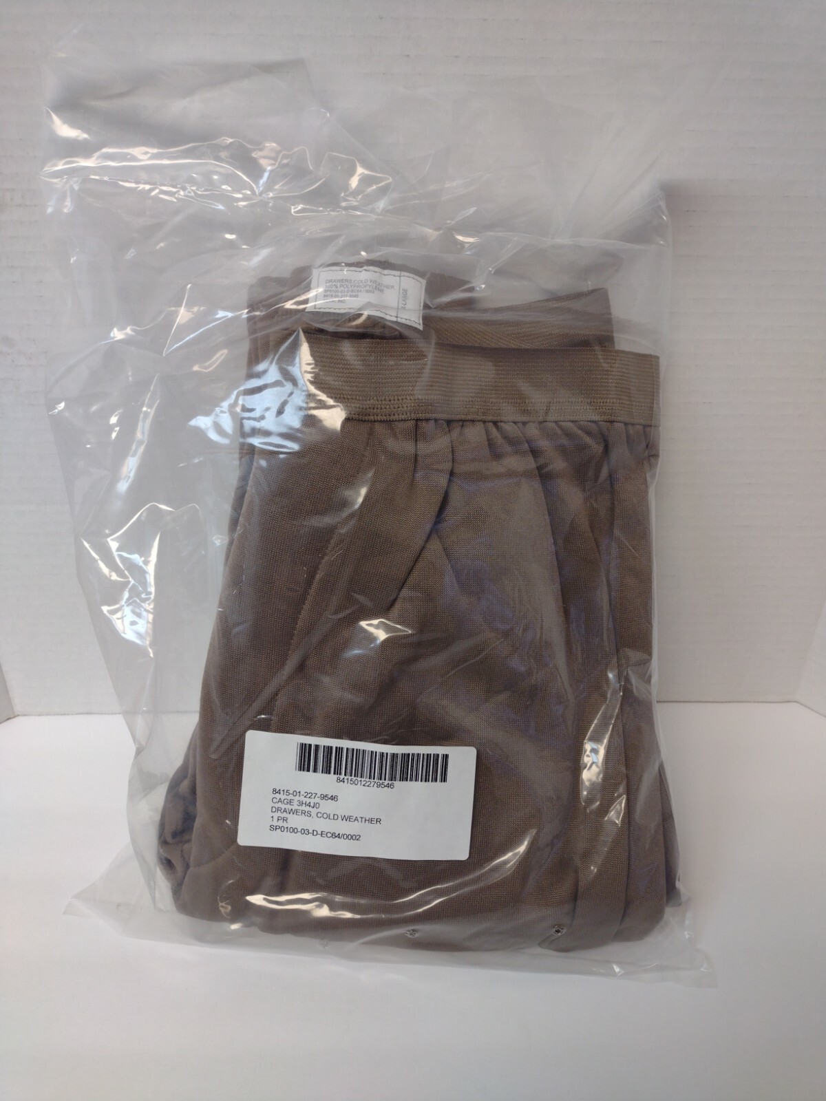 USGI US Military ECWCS Polypro Polypropylene Cold Weather Drawers X-Large New USGI US Military ECWCS Polypro Polypropylene Cold Weather Drawers X-Large New