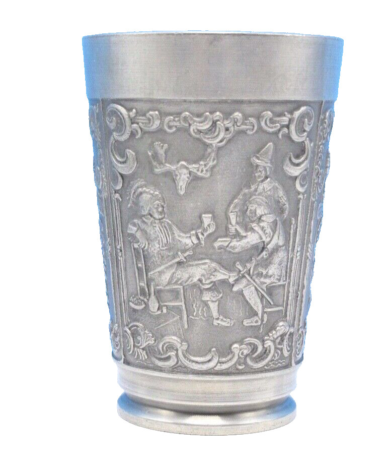VINTAGE VOGEL GUTEZINN PEWTER CUP MUG GERMANY MADE 3